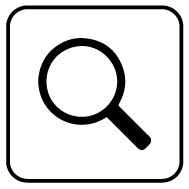 Icon: a magnifying glass.
